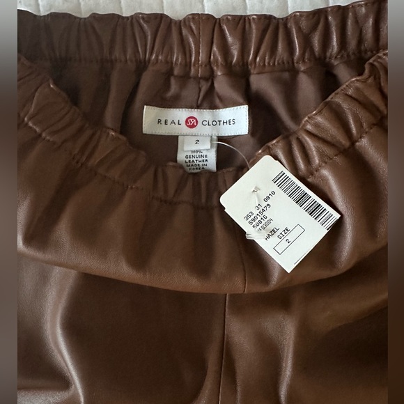 🚨 Rare Vintage Saks Fith Real Clothes leather skirt suit!!!!!!!!! - Picture 3 of 9